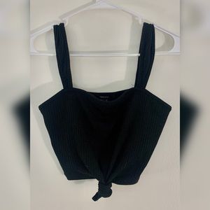 Black crop top